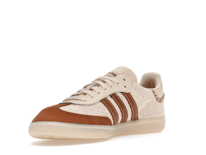 Adidas Samba Wales Bonner Cream White - Cream White/Brown/Cream White - FX7720 - 13