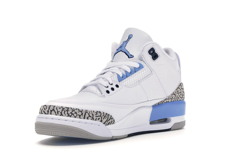 Air Jordan 3 Retro Unc (2020) - White/Valor Blue-Tech Grey - CT8532-104 - 13