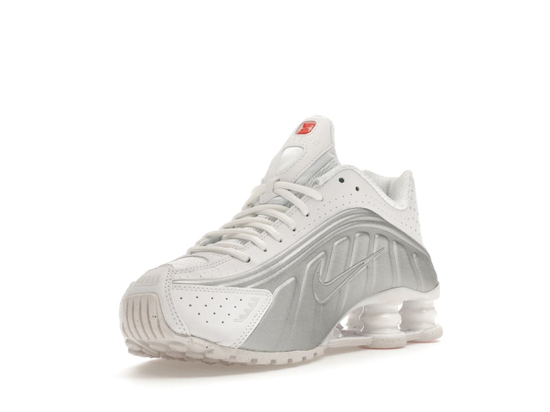 Nike Shox R4 White Metallic (W) - White/White-Metallic Silver-Max Orange - AR3565-101 - 13