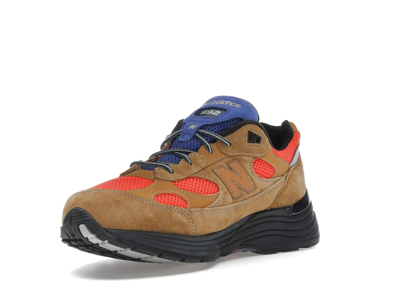 New Balance 992 Miusa Action Bronson Tan Red - Golden Brown/Flame - U992AB1 - 13