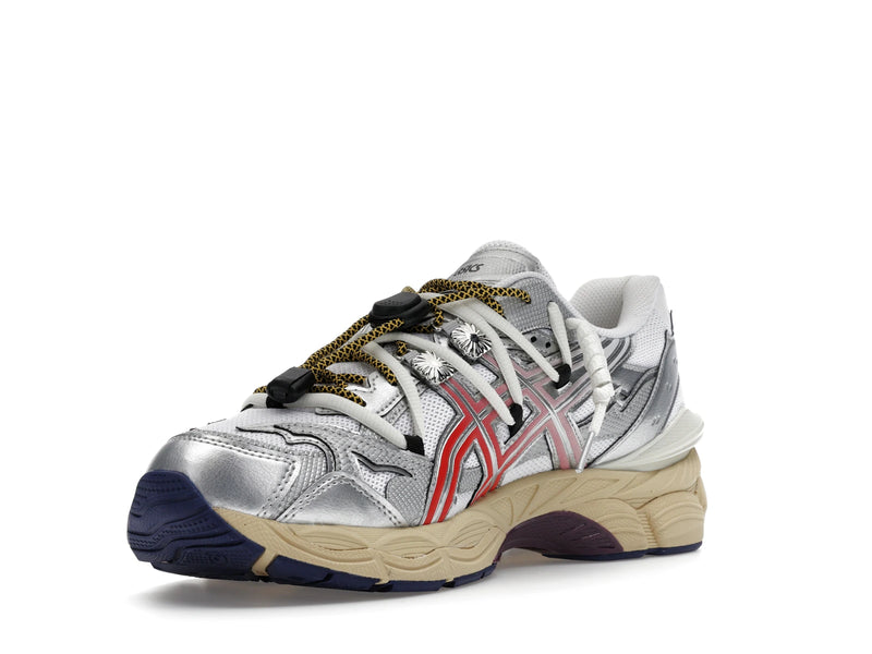 Asics Gel Cumulus 16 Toga White Red Pure Silver - White/Red/Pure Silver - 1203B115-100 - 13