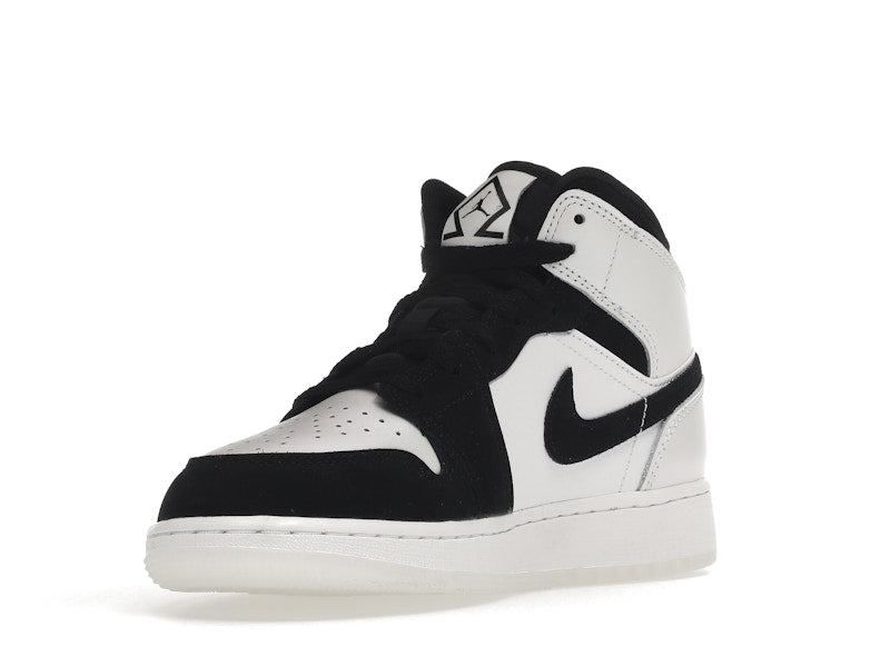 Air Jordan 1 Mid Diamond Shorts (GS) - White/Multi-Color/Black - DN4321-100 - 13