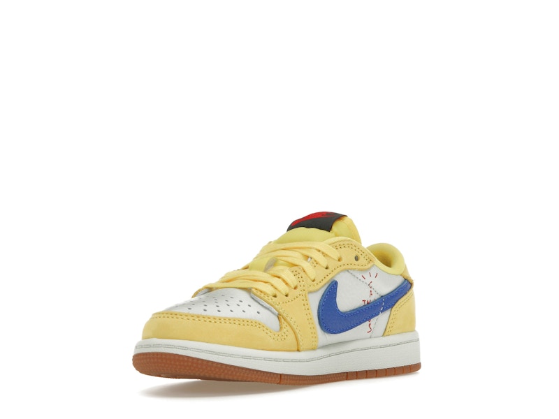 Air Jordan 1 Retro Low OG SP Travis Scott Canary (Enfant) - Canary/Racer Blue/Light Silver/Gum Medium Brown - DZ5909-700 - 13