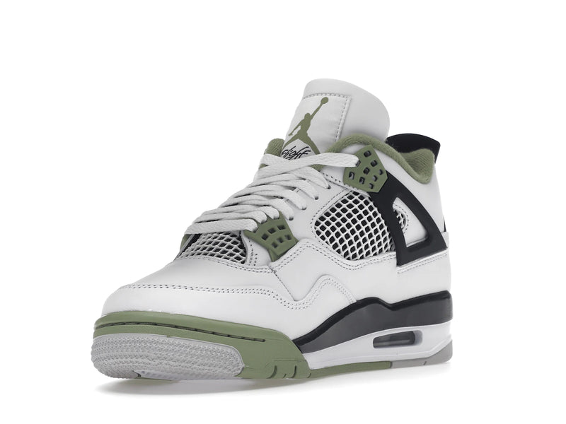 Air Jordan 4 Retro Oil Green (W) - White/Seafoam/Dark Ash/Neutral Grey - AQ9129-103 - 13