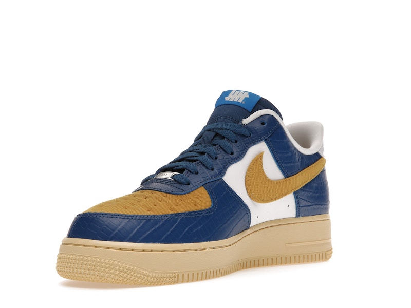 Nike Air Force 1 Low SP Undefeated 5 On It Blue Yellow Croc - Court Blue/White-Goldtone - DM8462-400 - 13