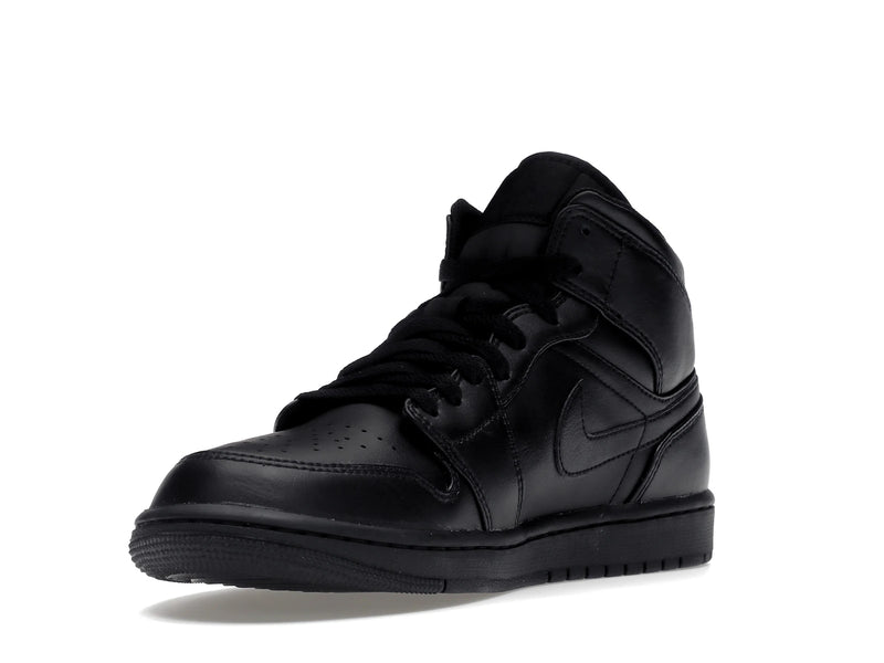 Air Jordan 1 Mid Triple Black (2022) - Black/Black/Black - 554724-093 - 13