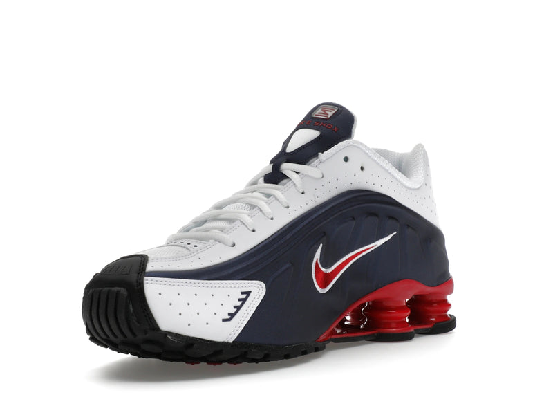Nike Shox R4 Usa (2025) - Midnight Navy/White/Metallic Silver/Gym Red - HQ1988-400 - 13