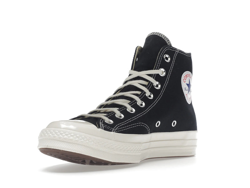 Converse Chuck Taylor All Star 70s Hi Comme Des Garcons Play Black - Black/White/High Risk Red - 150204C/A08791C - 13