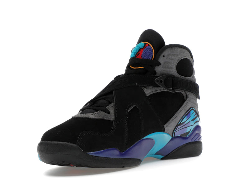 Air Jordan 8 Retro Aqua (2025) - Black/True Red-Iron Grey-Bright Concord-Aquatone - 305381-006 - 13