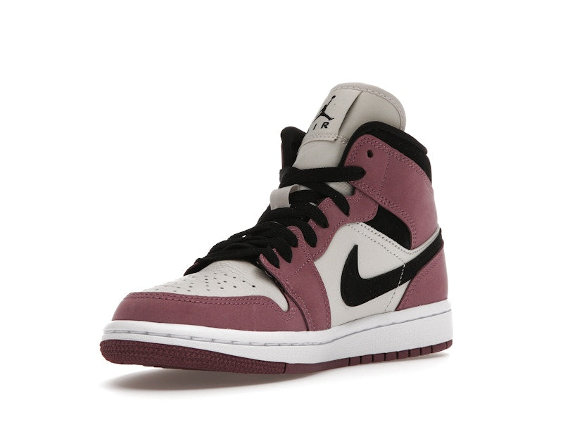 Air Jordan 1 Mid Berry Pink (W) - Light Mulberry/Light Bone/White/Black - DC7267-500 - 13