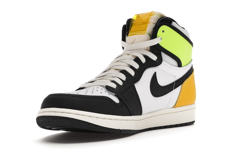 Air Jordan 1 Retro High White Black Volt University Gold - White/Black-Volt-University Gold - 555088-118 - 13