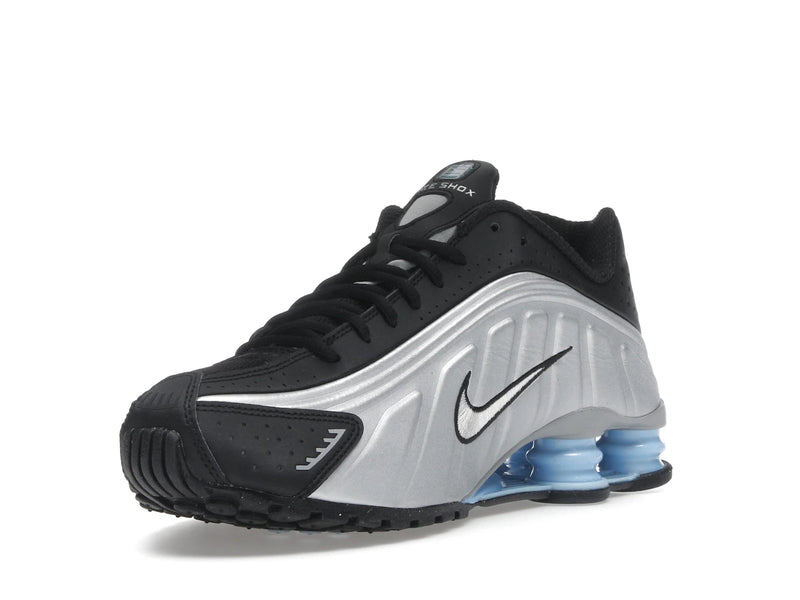 Nike Shox R4 Metallic Silver Black Psychic Blue - Metallic Silver/Black/Psychic Blue/Metallic Silver - HQ1988-004 - 13