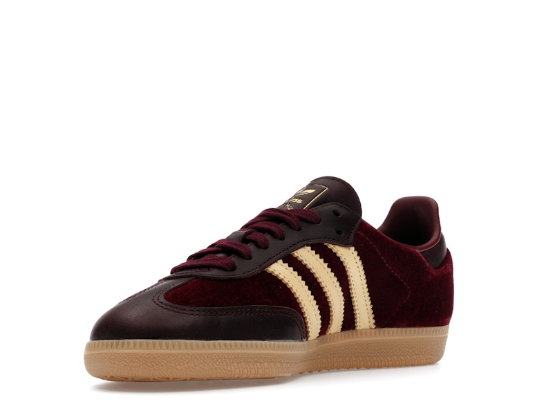 adidas Samba OG Shadow Red Velvet (Women's) - Shadow Red/Maroon/Gum - JS1394 - 13