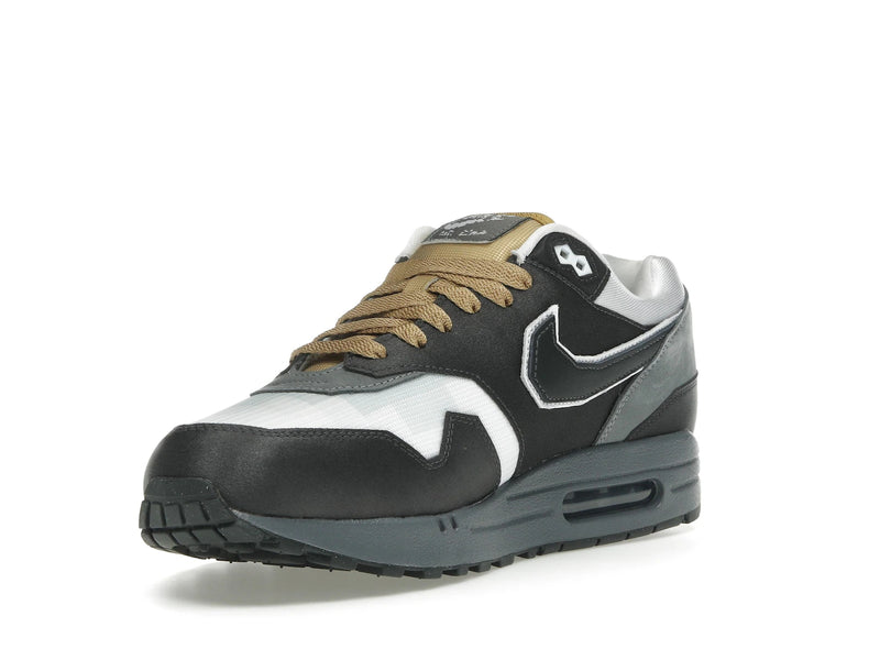 Nike Air Max 1 Swoosh Low Poly Big Head Mode - Dark Smoke Grey/White/Metallic Gold - IB9898-001 - 13