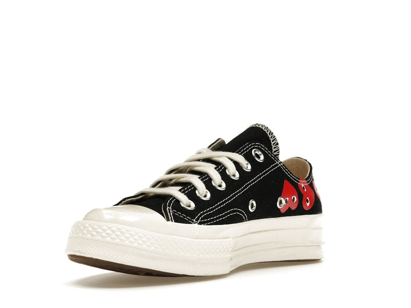 Converse Chuck Taylor All Star 70 Ox Comme des Garcons PLAY Multi-Heart Black - Black/Red/Egret - A08149C/AZ-K126-001-1 - 13
