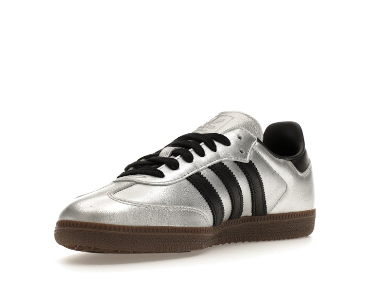 adidas Samba OG Silver Metallic Black Gum (Women's) - Silver Metallic/Core Black/Gum 5 - JI4218 - 13