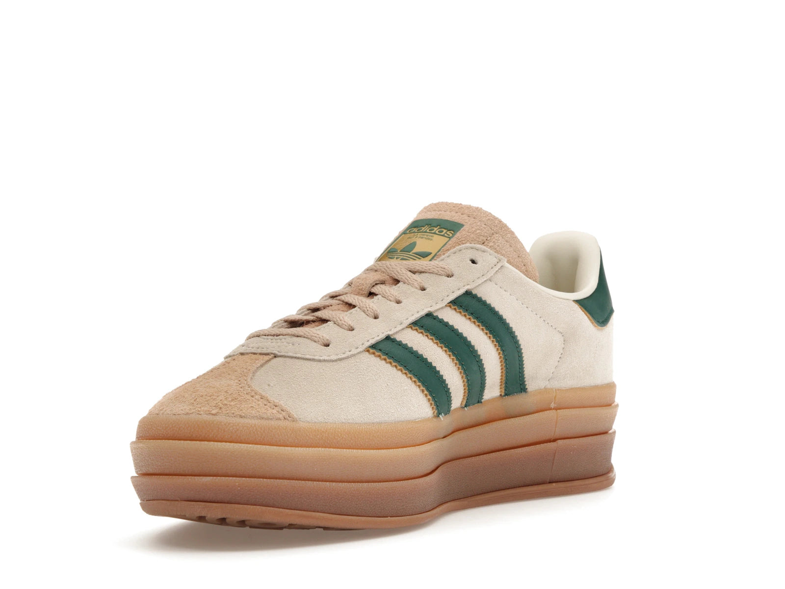 Adidas Gazelle Bold Magic Beige Collegiate Green - Cream White/Collegiate Green/Magic Beige - ID7056 - 13