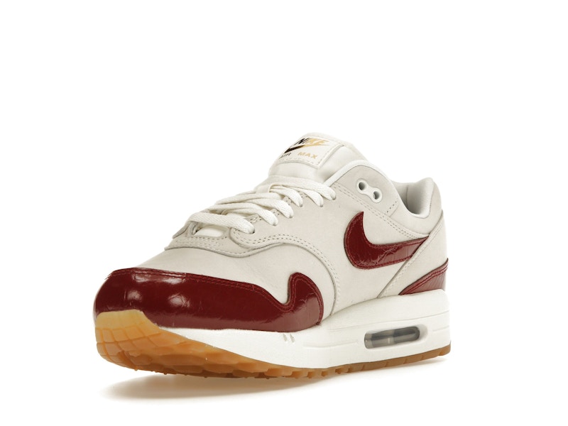 Nike Air Max 1 LX Team Red (Women's) - Sail/Sail/Gum Light Brown/Team Red - FJ3169-100 - 13