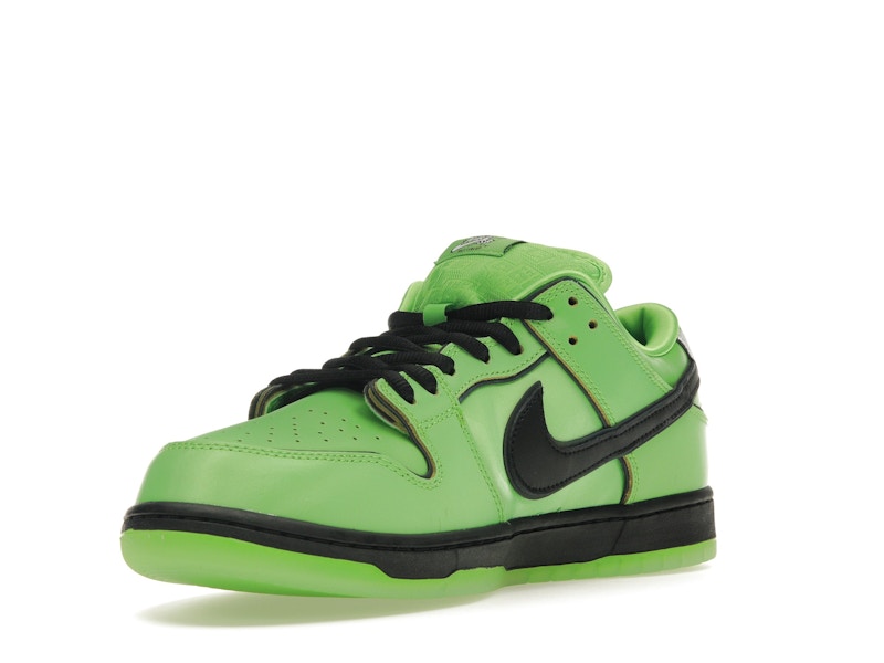 Nike SB Dunk Low The Powerpuff Girls Buttercup - Mean Green/Black/Lotus Pink - FZ8319-300 - 13