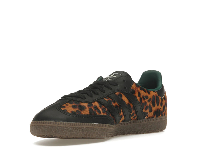 Adidas Samba OG Black Green Leopard - Core Black/Collegiate Green/Cream White - JI2735 - 13