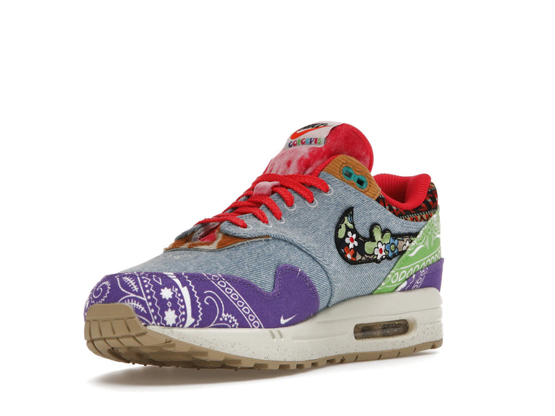 Nike Air Max 1 SP Concepts Denim Paisley - Wild Violet/Multi-Color-Sail - (Special Box) DN1803-500 - 13