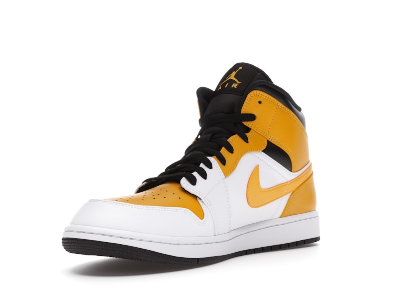 Air Jordan 1 Mid University Gold - White/University Gold-Black - 554724-170 - 13