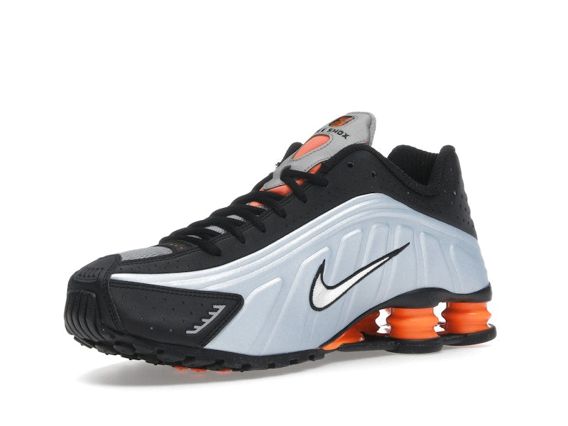 Nike Shox R4 Blue Tint Total Orange Black Metallic Silver (Women's) - view 14