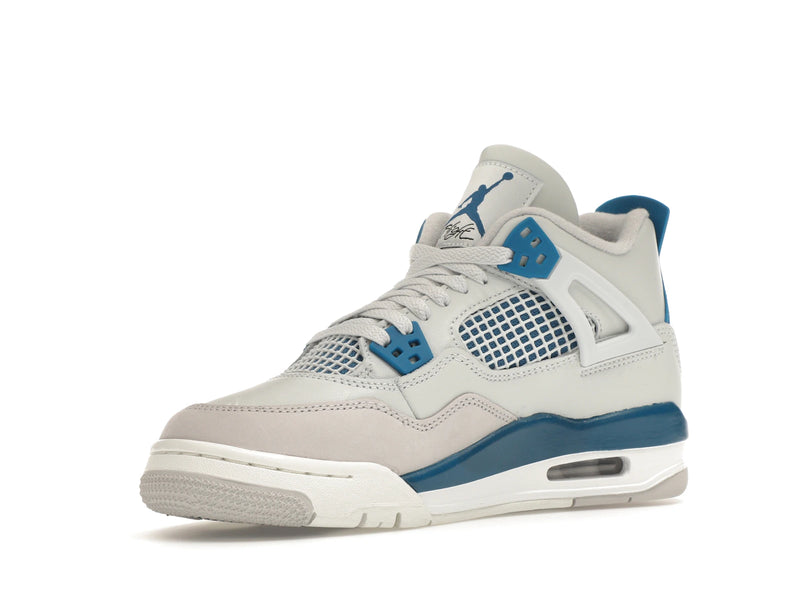 Air Jordan 4 Retro Military Blue (2024) (GS) - Off-White/Military Blue/Neutral Grey - HF4281-141 - 14