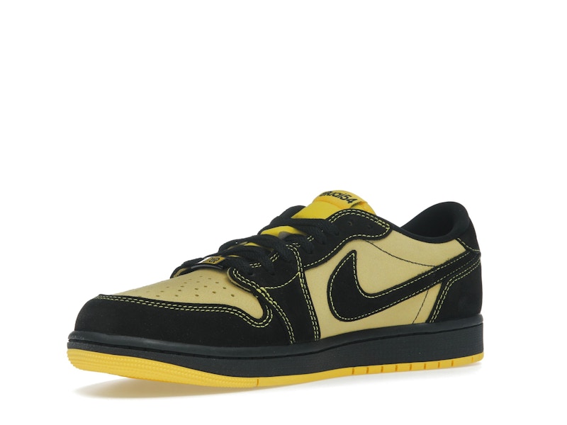 Air Jordan 1 Retro Low OG Quai 54 Black Tour Yellow Red - Black/Tour Yellow/Chile Red - IB8836-007 - 14