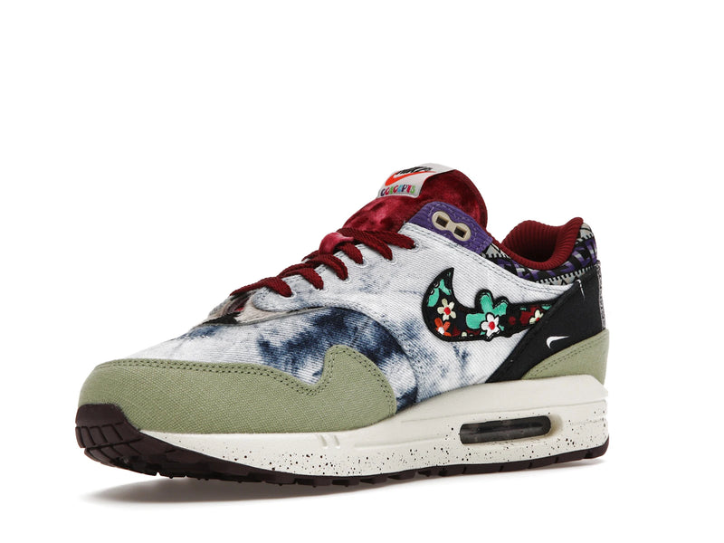 Nike Air Max 1 SP Concepts Denim Olive Canvas - Oil Green/Black/Team Red/Sail - DN1803-300 - 14