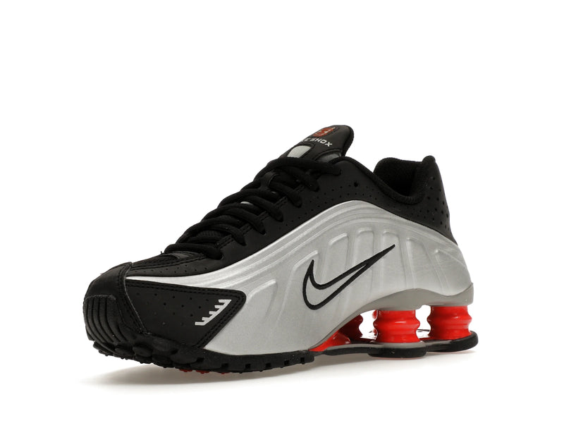 Nike Shox R4 Metallic Silver Black Picante Red (GS) - Metallic Silver/Black/Picante Red/Metallic Silver - CW2626-005 - 14