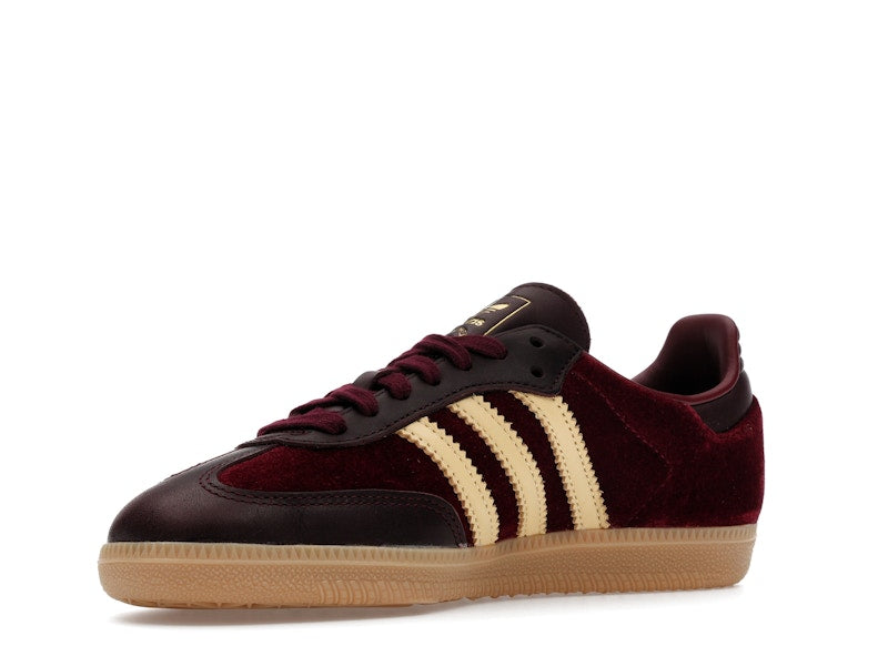 adidas Samba OG Shadow Red Velvet (Women's) - Shadow Red/Maroon/Gum - JS1394 - 14