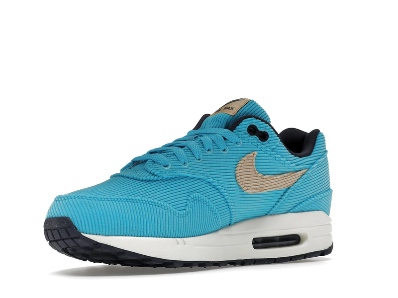 Nike Air Max 1 Corduroy Baltic Blue - Baltic Blue/Sesame-Gridiron-Sail - FB8915-400 - 14