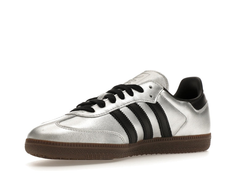 adidas Samba OG Silver Metallic Black Gum (Women's) - Silver Metallic/Core Black/Gum 5 - JI4218 - 14