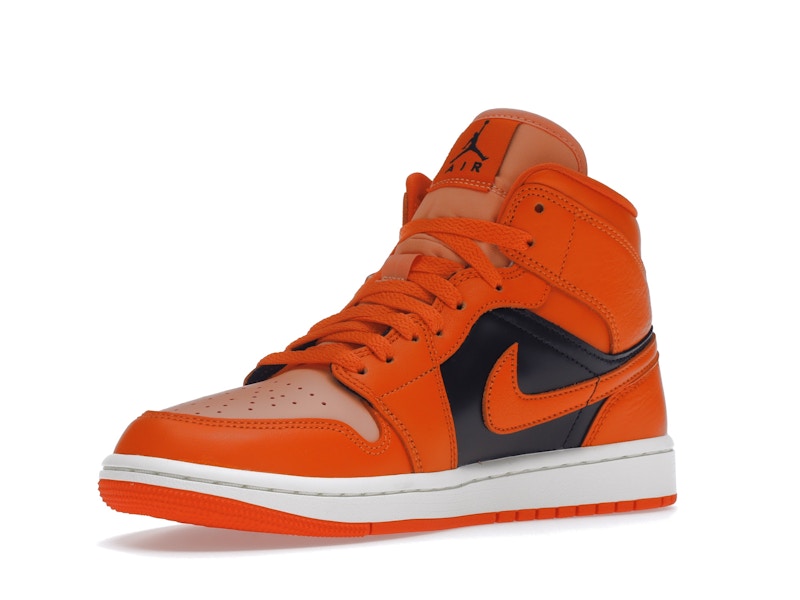 Air Jordan 1 Mid Orange Black (W) - Crimson Bliss/Rush Orange/Black/Sail - DM3381-600 - 14