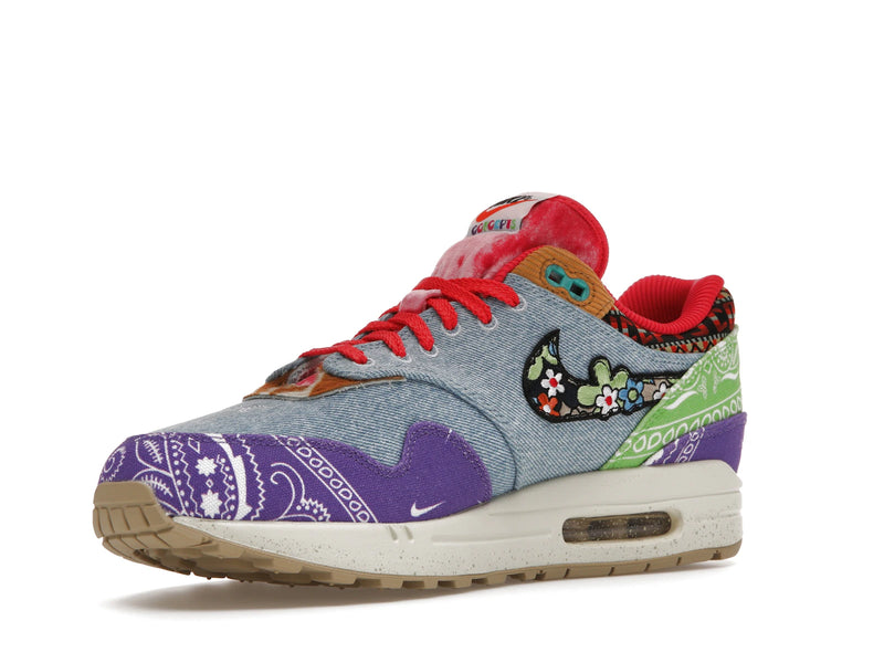 Nike Air Max 1 SP Concepts Denim Paisley - Wild Violet/Multi-Color-Sail - (Special Box) DN1803-500 - 14