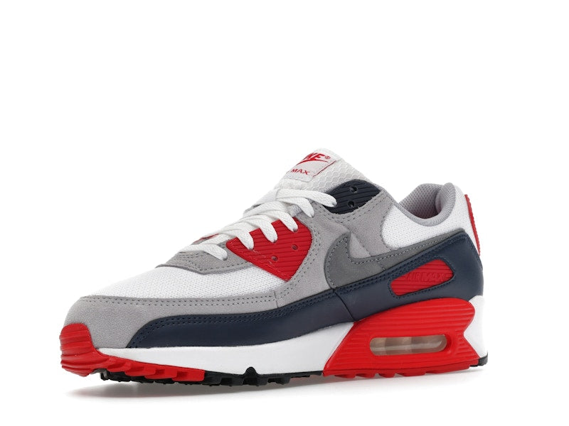Nike Air Max 90 Usa (2025) - White/Cool Grey/University Red - DM0029-117 - 14