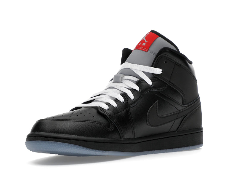 Air Jordan 1 Mid SE Black Metallic Reimagined - Black/Silver Metallic/University Red - HV5177-010 - 14