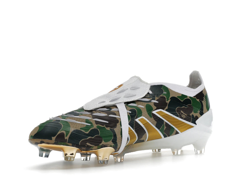 Adidas Predator Elite Foldover Tongue Fg Bape Green Camo - Hemp/Gold Metallic/White - JS3104 - 14