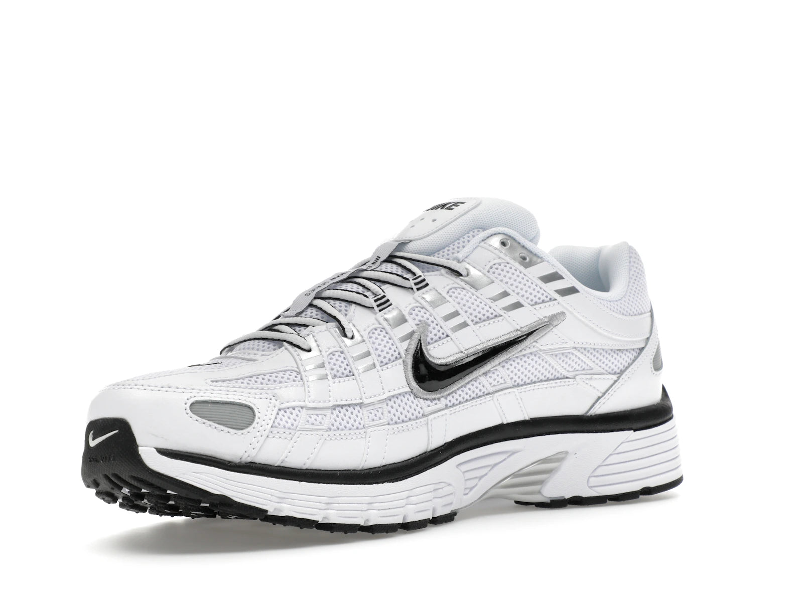 Nike P 6000 White Metallic Silver Black - White/Metallic Silver/Black/Black - CD6404-107 - 14