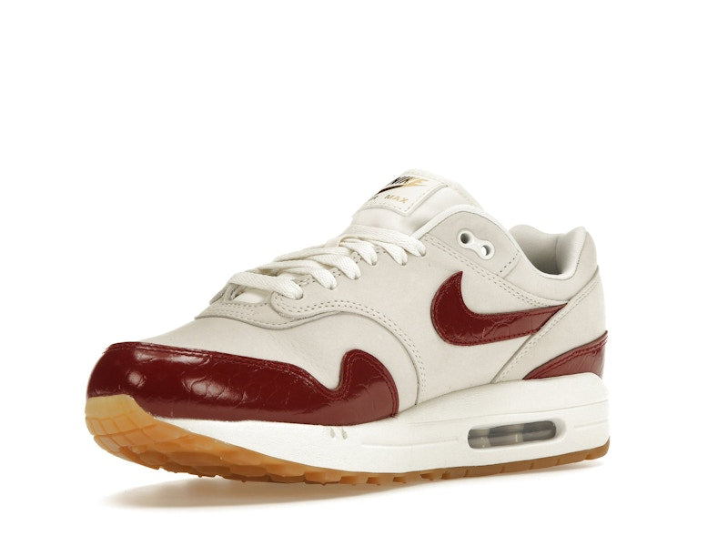 Nike Air Max 1 LX Team Red (Women's) - Sail/Sail/Gum Light Brown/Team Red - FJ3169-100 - 14