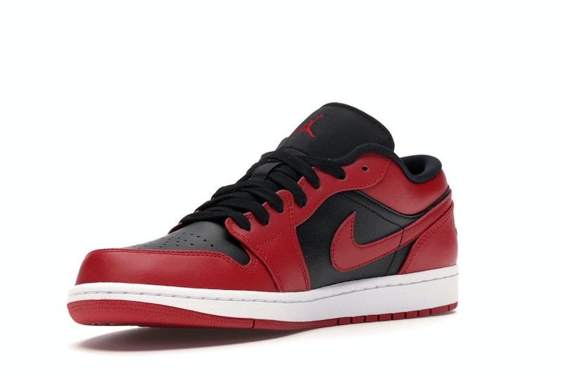 Air Jordan 1 Low Reverse Bred - Gym Red/Black-Gym Red-White - 553558-606 - 14
