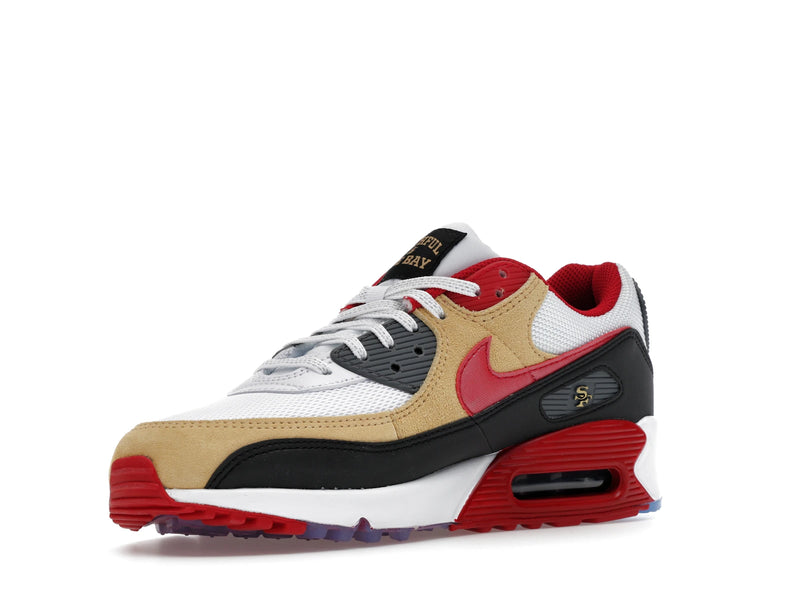 Nike Air Max 90 San Francisco 49ers - White/Gym Red/Black - II7588-100 - 14