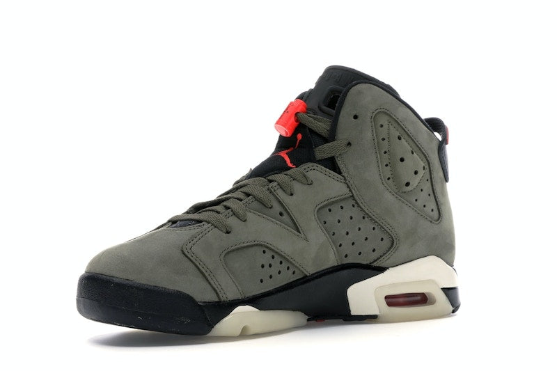 Air Jordan 6 Retro Travis Scott (GS) - Medium Olive/Black-Sail-University Red - CN1085-200 - 14