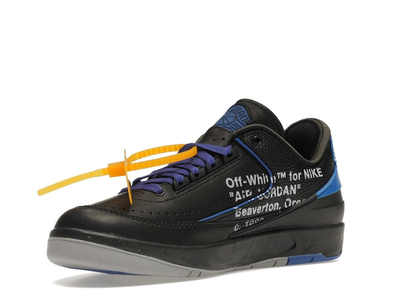 Air Jordan 2 Retro Low SP Off White Black Blue - Black/Blue-Grey - DJ4375-004 - 14