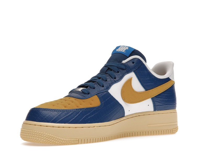 Nike Air Force 1 Low SP Undefeated 5 On It Blue Yellow Croc - Court Blue/White-Goldtone - DM8462-400 - 14