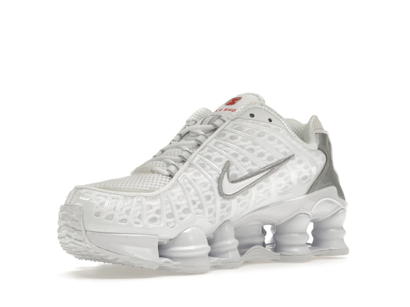 Nike Shox Tl White Metallic Silver (W) - White/Metallic Silver-Max Orange-White - AR3566-100 - 14