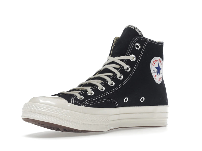 Converse Chuck Taylor All Star 70s Hi Comme Des Garcons Play Black - Black/White/High Risk Red - 150204C/A08791C - 14