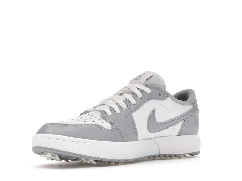 Jordan 1 Low Golf Spiked Wolf Grey White - vue 15
