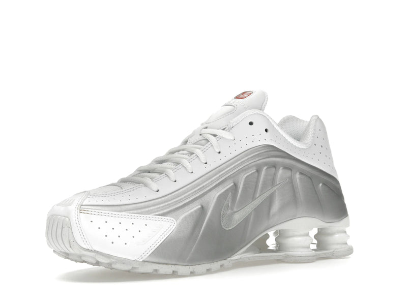 Nike Shox R4 White Bright Crimson Metallic Silver - White/White/Bright Crimson/Metallic Silver - HQ1988-101 - 14